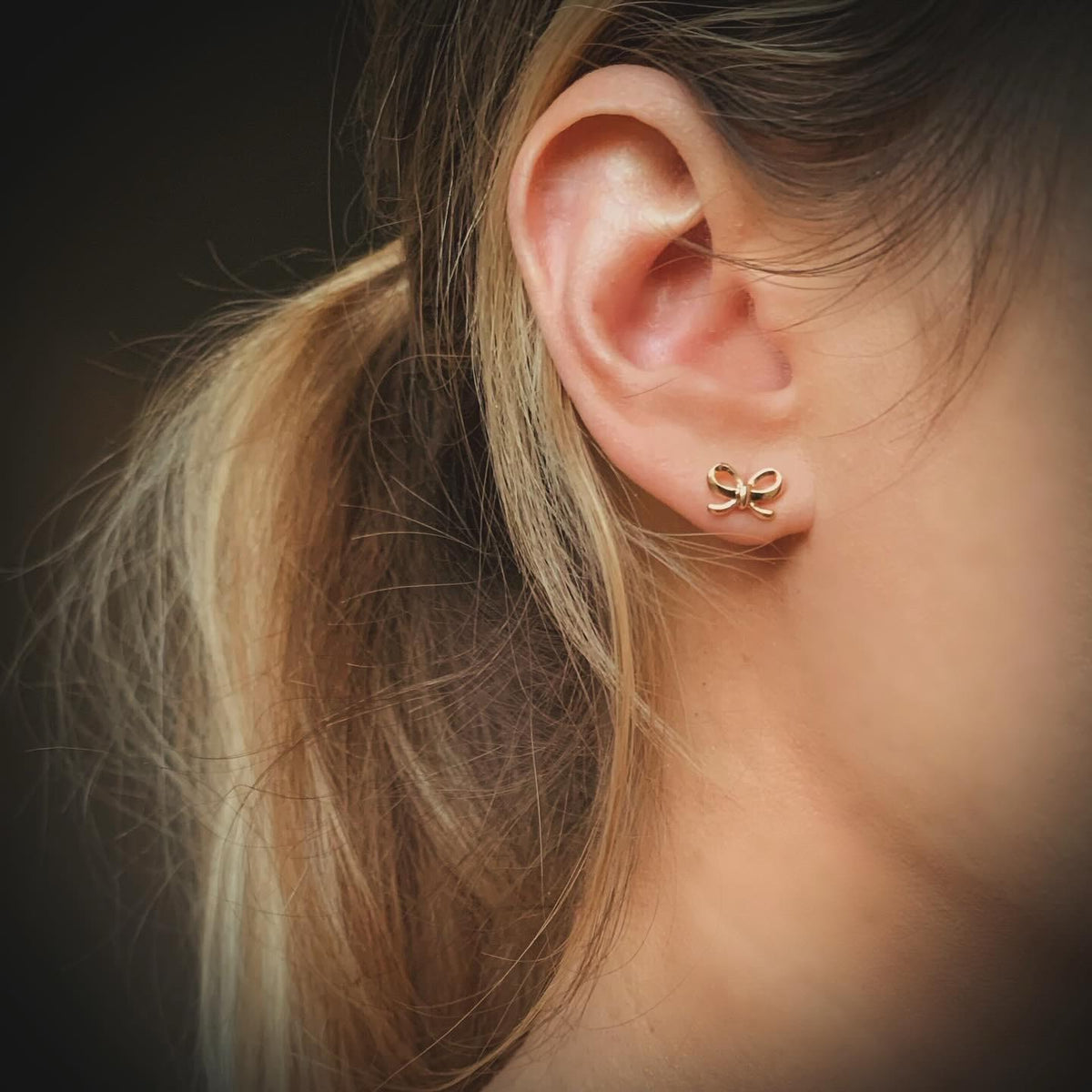 BOWS & SNOWFLAKES STUDS | 18k gold | holiday earrings | dainty bow stud earrings | Christmas earrings | snowflake studs | bow tie earrings
