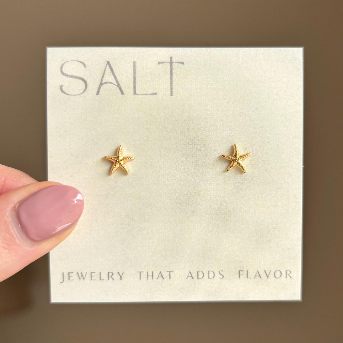 STARFISH STUDS | 18k gold | dainty sea star stud earrings | tiny starfish earrings | coastal jewelry | beachy jewelry | coastal chic earring