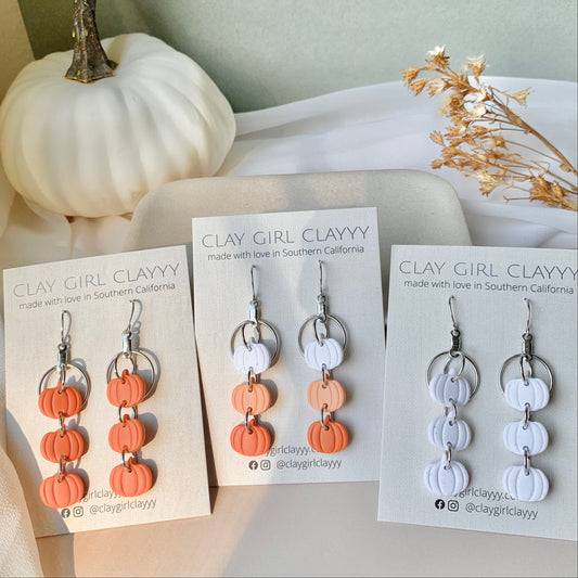 PUMPKIN DAINTY DANGLIES (SILVER)