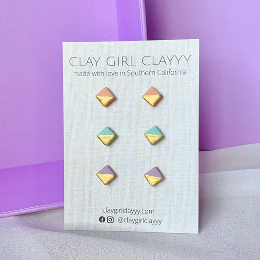 MINIMAL-CHIC PASTEL STUDS