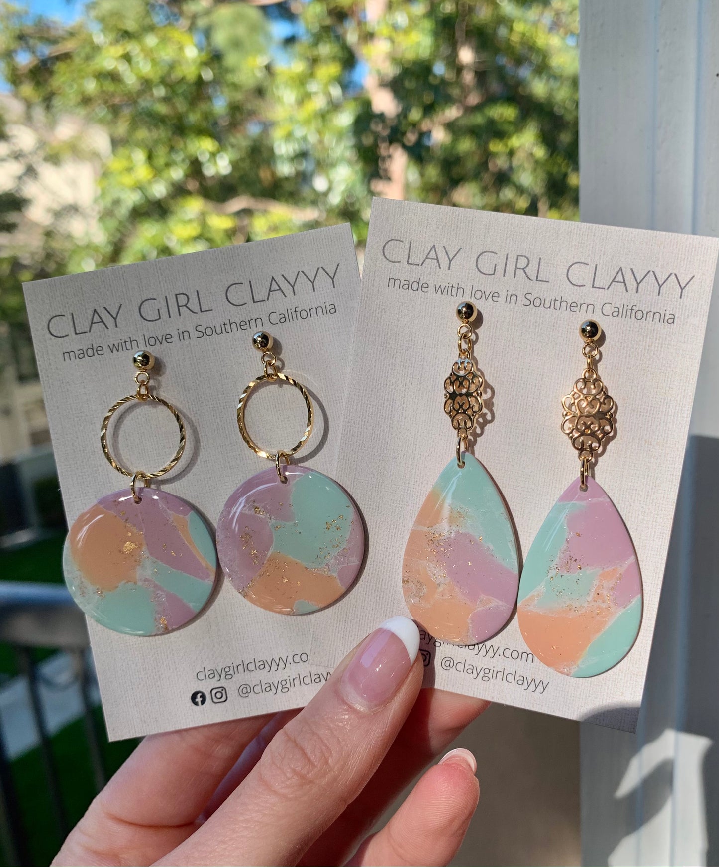 WATERCOLOR EARRINGS - ONE-OF-A-KIND PAIRS