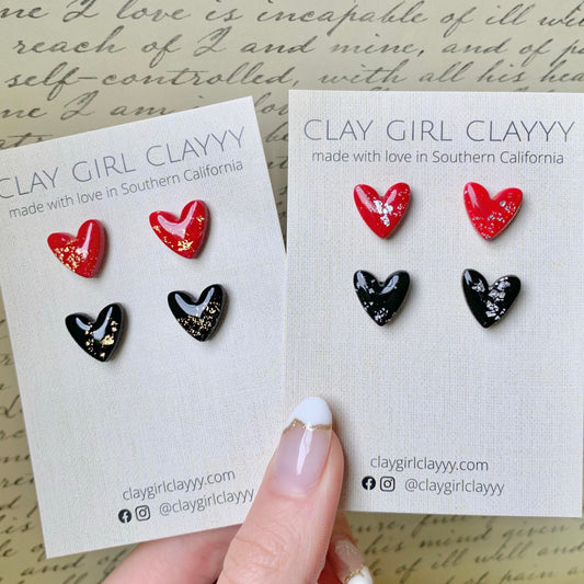 RESIN HEART STUD MUFFINS